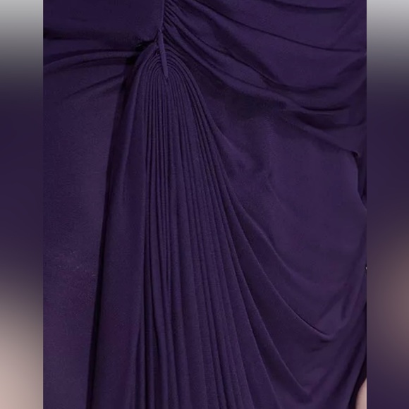 3.1 Phillip Lim Purple Draped Jersey Knit Dress - Size X-Small - Picture 14 of 15